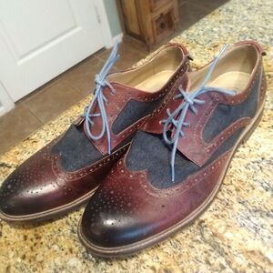 Vintage Foundry Co. Men's VF112-SE Brown Wingtip Leather Dress Shoes US 10.5